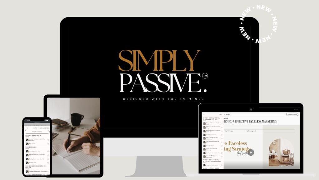 Simply Passive Online Marketing Course For Beginners